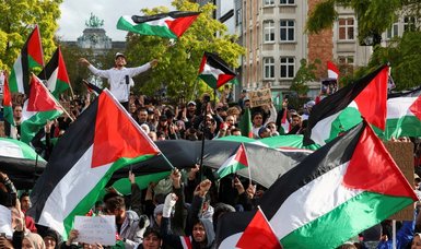 Almost 12,000 pro-Palestinian demonstrators rally in Brussels to call for Gaza ceasefire