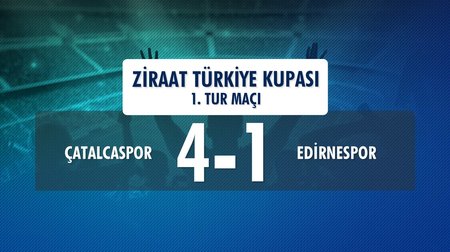 Çatalcaspor 4-1 Edirnespor (Ziraat Türkiye Kupası 1. Tur Maçı)