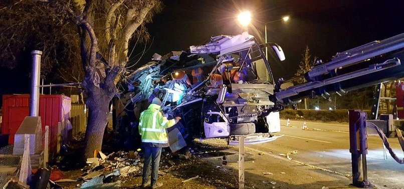 ELEVEN KILLED, 46 WOUNDED IN TURKEY BUS CRASH: OFFICIAL
