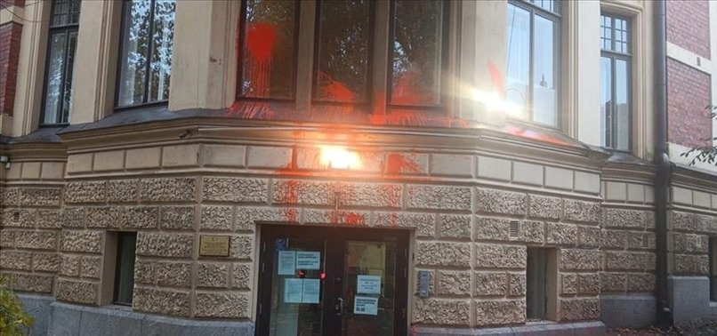 MASKED ASSAILANTS ATTACK TURKISH EMBASSY IN FINLAND WITH PAINT, SMOKE GRENADE