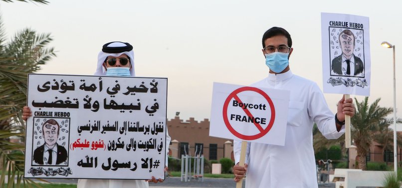 CALLS FOR BOYCOTTING FRENCH PRODUCTS GROWING ACROSS ARAB WORLD AFTER PARIS ANTI-ISLAMIC DISCOURSES