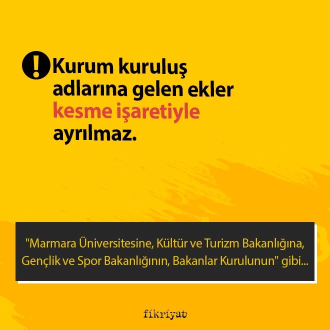 Özel isimlere gelen eklerin yazılışı
