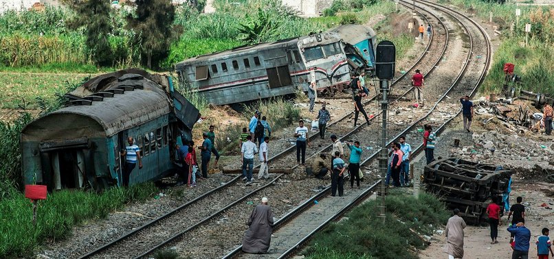 TRAIN COLLISION LEAVES AT LEAST 15 DEAD IN EGYPT