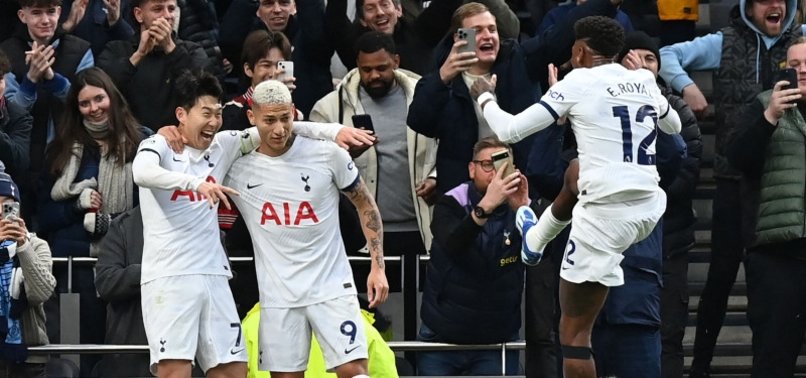 SPURS MOVE INTO TOP FOUR WITH 2-1 WIN OVER EVERTON
