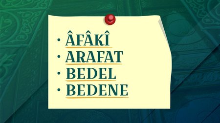 A-B Harfleri | Hac Sözlüğü