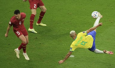 Brazil striker Richarlison's bicycle kick named best of 2022 World Cup