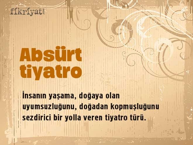 Absürt tiyatro