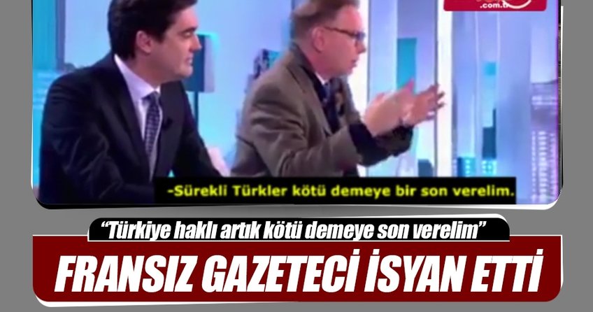 Fransız gazeteci artık yeter dedi