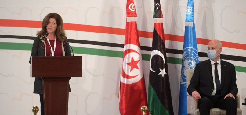 LIBYAS RIVALS START UN-LED TALKS IN TUNISIA TO END POLITICAL CHAOS