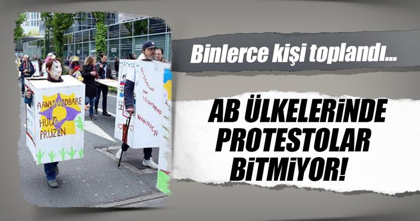 Brüksel’de hükümet karşıtı protesto