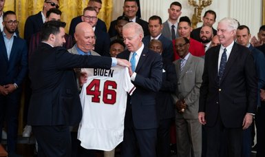 Biden welcomes World Series champions Atlanta Braves to White House