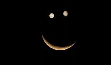 A smiling face will appear in the sky tonight