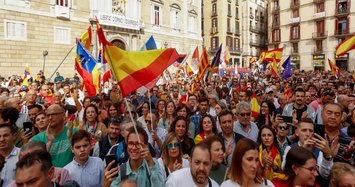 Anti-separatists rally in Barcelona after pro-independence unrest