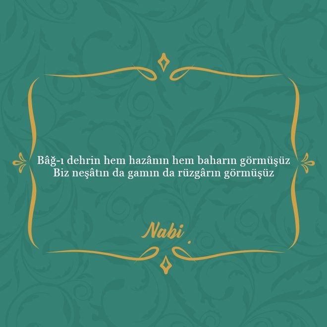 Divan şairlerinden en güzel beyitler