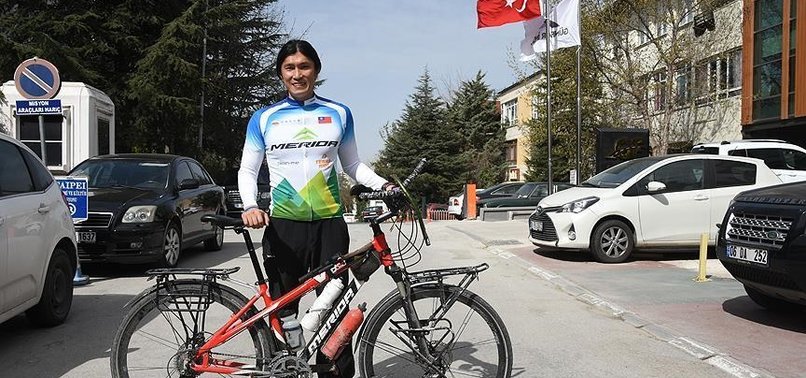 TAIWANESE CYCLIST IN TURKEY AS PART OF WORLD TOUR