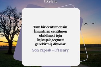 O’Henry’nin kitabı Son Yaprak