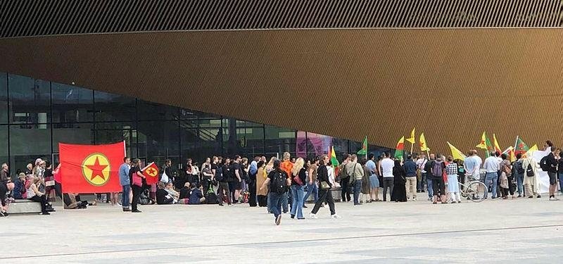 YPG/PKK sympathizers hold demonstration in Helsinki to protest NATO deal