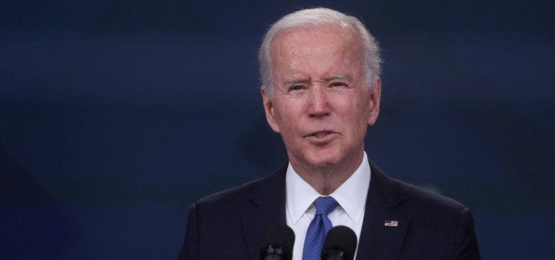 BIDEN SAYS HE HAS NOT SPOKEN TO AG GARLAND AS TRUMP INDICTMENT UNSEALED