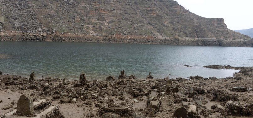 DROP IN DAM WATER REVEALS ANCIENT VILLAGE IN SE TURKEY