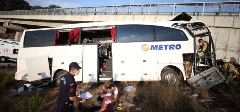 TURKEY: 5 DIE, 25 INJURED IN BUS ACCIDENT