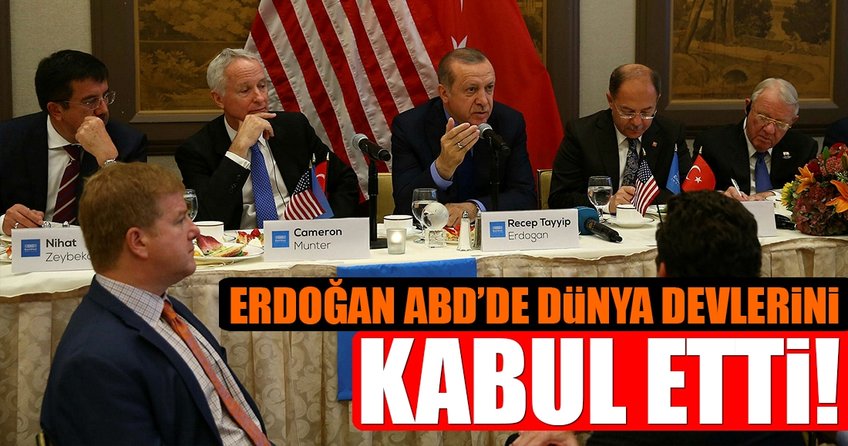 Cumhurbaşkanı Erdoğan ABD’de dünya devlerini kabul etti