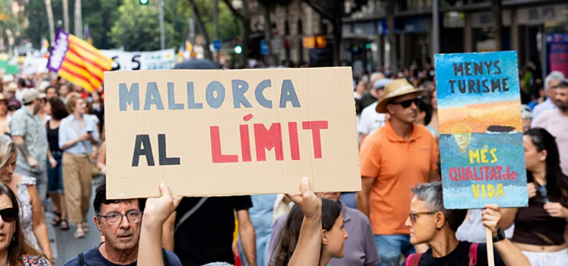 FRESH PROTEST AGAINST MASS TOURISM IN MALLORCA