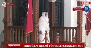 Cumhurbaşkanı Recep Tayyip Erdoğan Katar’da
