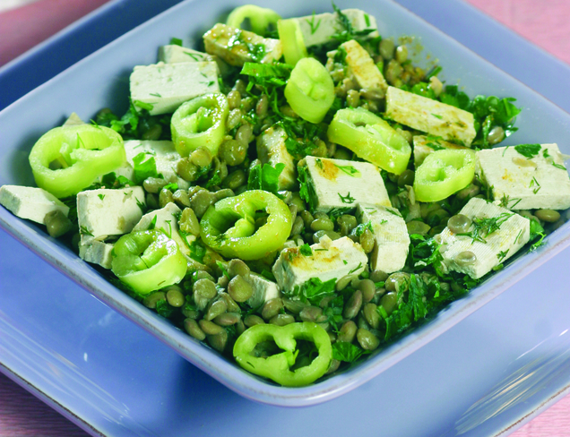 Mercimekli Tofu Salatası