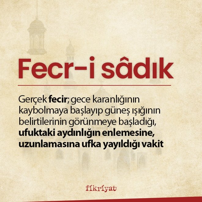 FECRİ SADIK NE DEMEK?