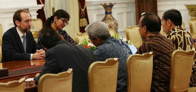 UN RIGHTS CHIEF, INDONESIAN LEADER TALK ROHINGYA CRISIS